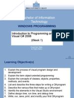 Bachelor of Information Technology: Windows Programming