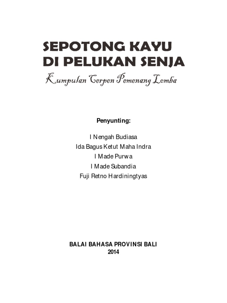 Kumpulan Cerpen Sepotong Kayupdf
