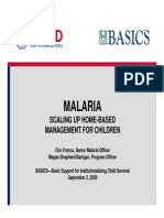 Malaria: Scaling Up Home-Based Management For Children