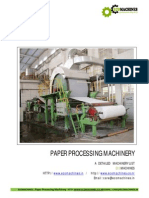Paper Processing Machinery: A Detailed Machinery List Machines / HTTP:// Email: Care@ecomachines - in