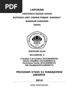 Laporan Observasi Koperasi Simpan Pinjam Setia Kawan