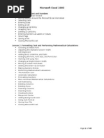 Microsoft Excel 2003: Lesson 1: Entering Text and Numbers