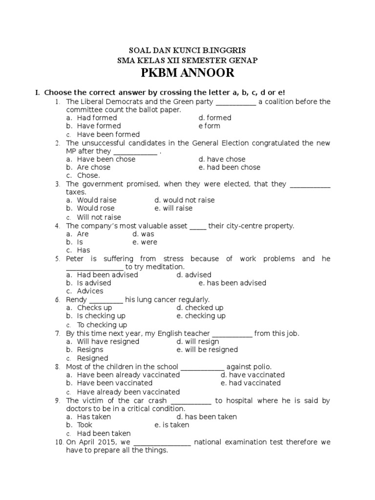 Soal Paket c Kelas Xii Pkbm Annoor Politics Free 30