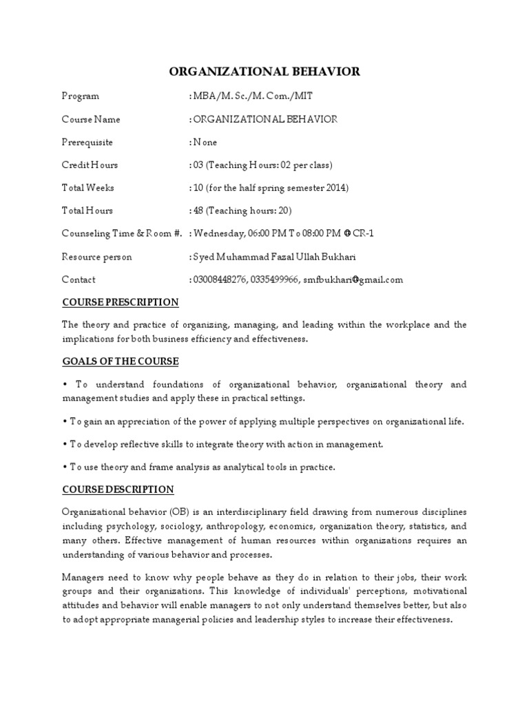 Organizational behavior: a study on managers, employees, and teams summary image