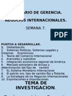 NEGOCIOS INTERNACIONALES