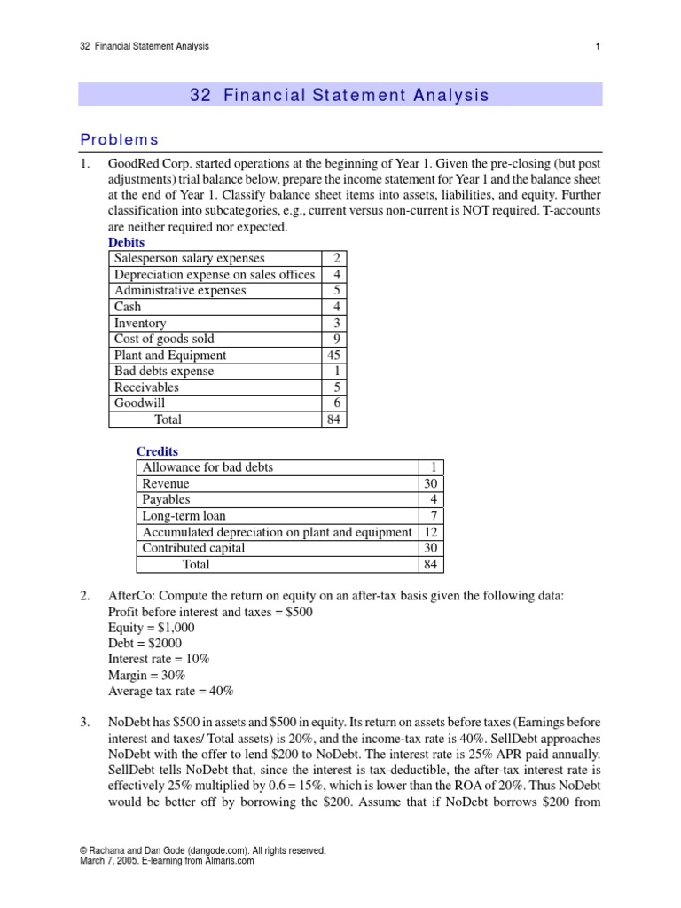 Financial statement example image