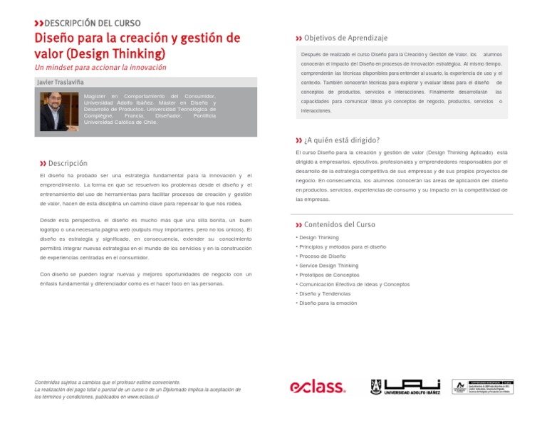 DiseÃ o para La Creaciã N y Gestiã N de Valor (Design Thinking) | PDF ...