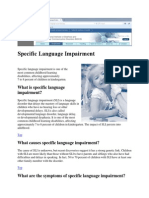 specific language impairment doc