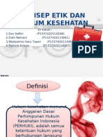 Konsep Etik Dan Hukum Kesehatan