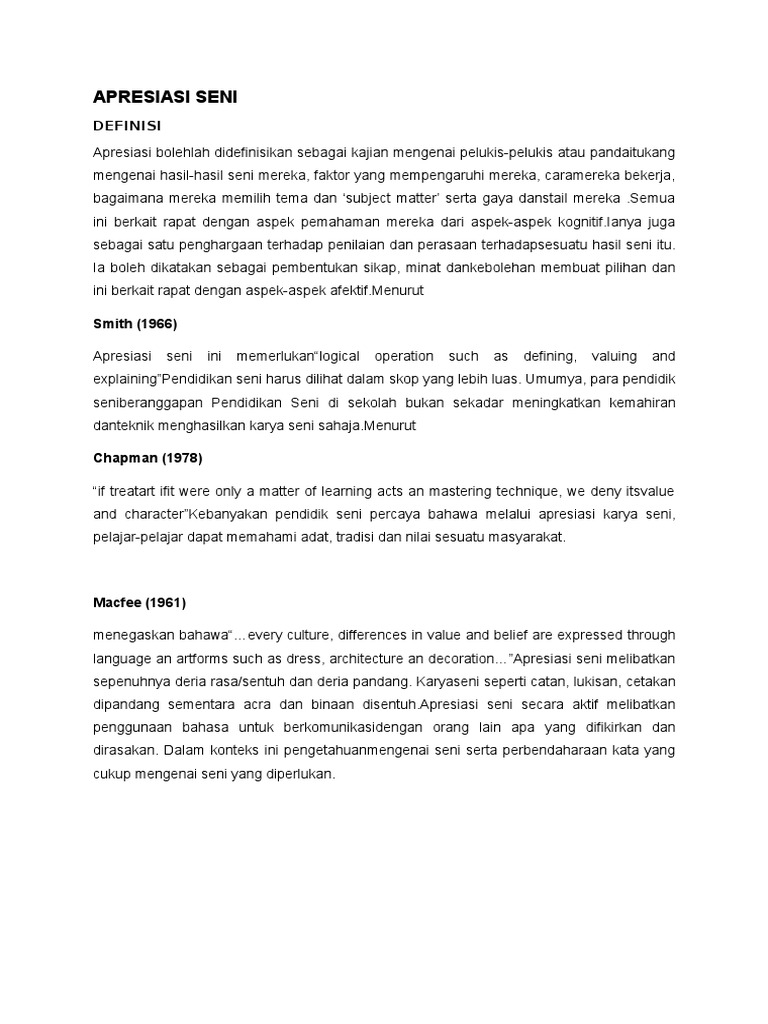 Apresiasi Seni 1 Docx
