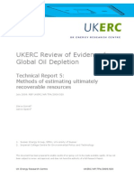 Sorrell, Speirs - Methods of Estimating Ultimately Recoverable Resources (2009)