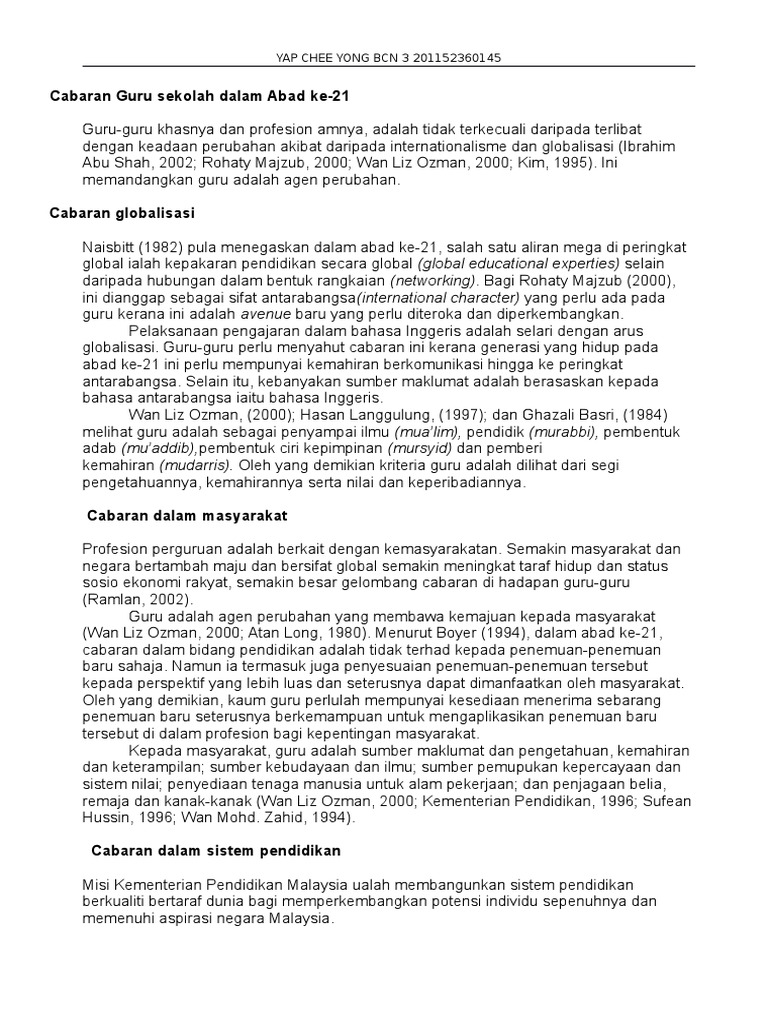 Cabaran Pendidikan Abad Ke 21 Pdf
