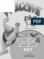 Welcome Plus 1-4 Culture Clips & Board Games Key PDF