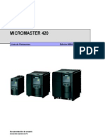 Tabla de Parametros Micromaster