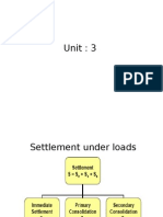 Settlement Under Loads