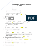 Preguntas para El Examen de Conocimientos