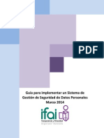 IFAI - Guía Para Implementar Un Sistema de Gestión de Seguridad de Datos Personales - Marzo 2014