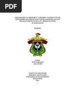 Download ANALISIS BIAYA MENURUT VARIABEL COSTING UNTUK PENGAMBILAN KEPUTUSAN JANGKA PENDEK DALAM PESANAN KHUSUS PADA PT SERMANI STEEL DI MAKASSAR by JobGood SN257971454 doc pdf