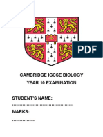 Cambridge Igcse Biology