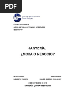 Trabajo Tecnicas Santeria