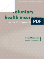 Voluntary Health Insurance in the European Union 2004