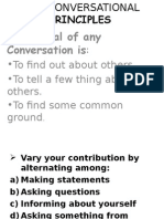 Basics of Conversational Principles