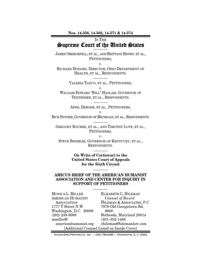 American Humanist Association and Center For Inquiry Amicus Brief | PDF ...