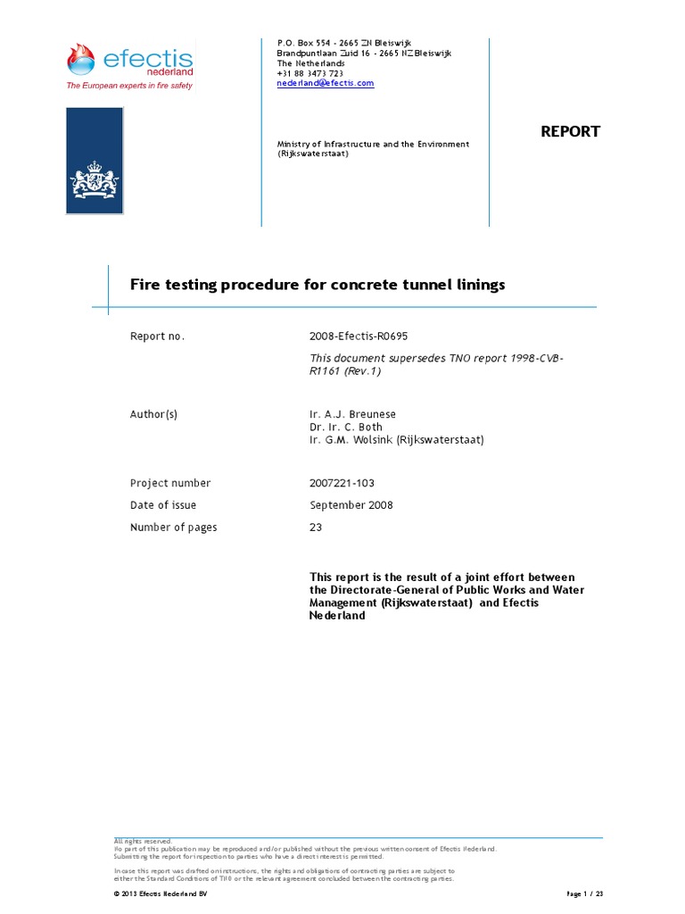 Efectis Fire Testing Procedure | PDF | Thermocouple | Thermal Insulation