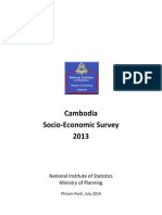 Cambodia Socio-Economic Survey 2013