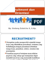 Recruitment Dan Orientasi