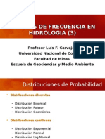 Distribuciones de Probabilidad para Hidrologia