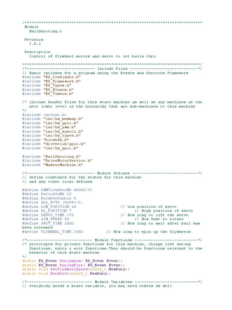 Ballshooting C | PDF | Parameter (Computer Programming) | Electrical ...