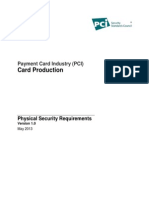 PCI Card Production Physical Security Requirements 2013