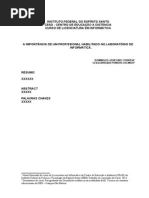 Monografia - A importância de um profissional habilitado no Laboratório de Informática