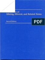 Diccionario de Minería / Dictionary in Mining Minerals and Related Terms