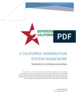 Proposed Framework For A Sovereign California Immigration System