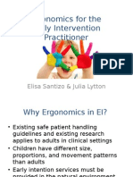 practitioner ergonomics in early intervention