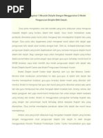 Cadangan Mengatasi 1 Masalah Disiplin Dengan Menggunakan 2 Model Pengurusan Disiplin Bilik Darjah