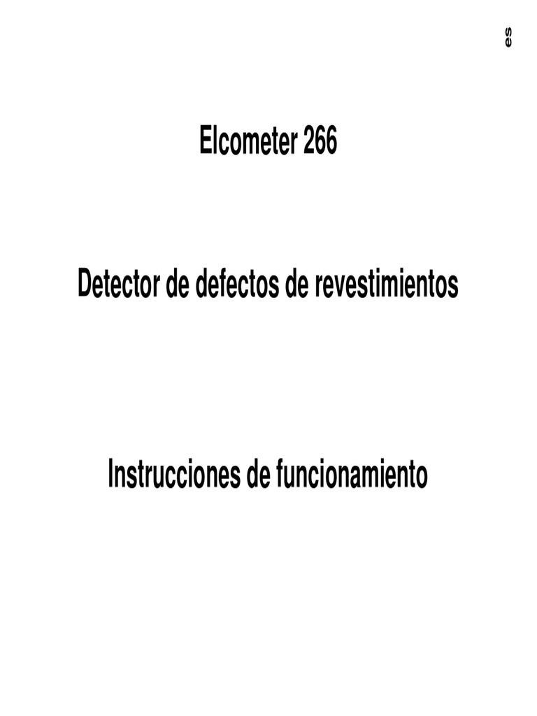 Manual Detector De Defectos De Revestimientos Pdf Pdf Revestimiento