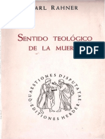 Rahner Karl - Sentido Teologico de La Muerte (Scan) PDF