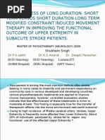 Download comparisons of two versions of modified constraint induced movement therapy-by Drshubham singh MPT-Neurology by Shubham_Singh_7836 SN25800720 doc pdf