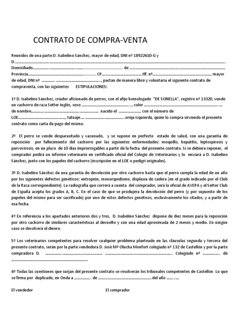 CONTRATO DE COMPRA-VENTA