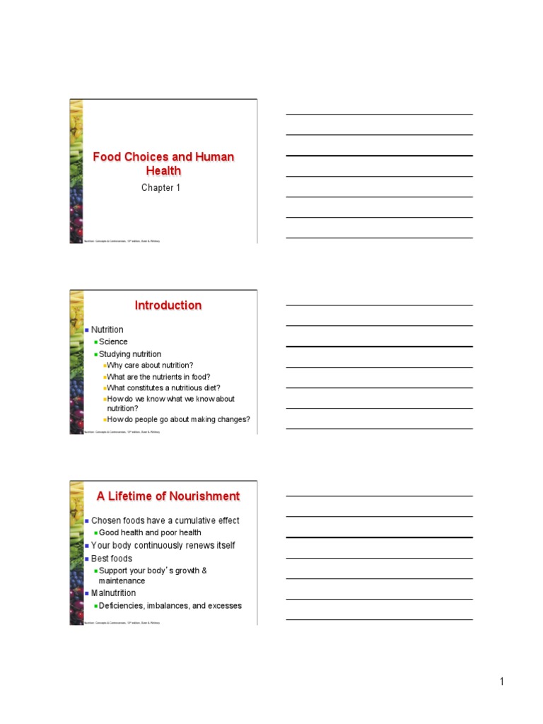 Nutrition Chapter 1 Pdf Dietitian Nutrition
