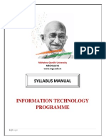 Information Technology Programme: Syllabus Manual