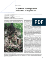 Problemas en La Frontera: Investigaciones Arqueológicas Recientes A Lo Largo Del Río Usumacinta