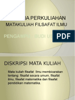 Rencana Perkuliahan Filsafat