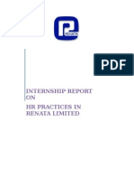 Internship Report of Renata LTD