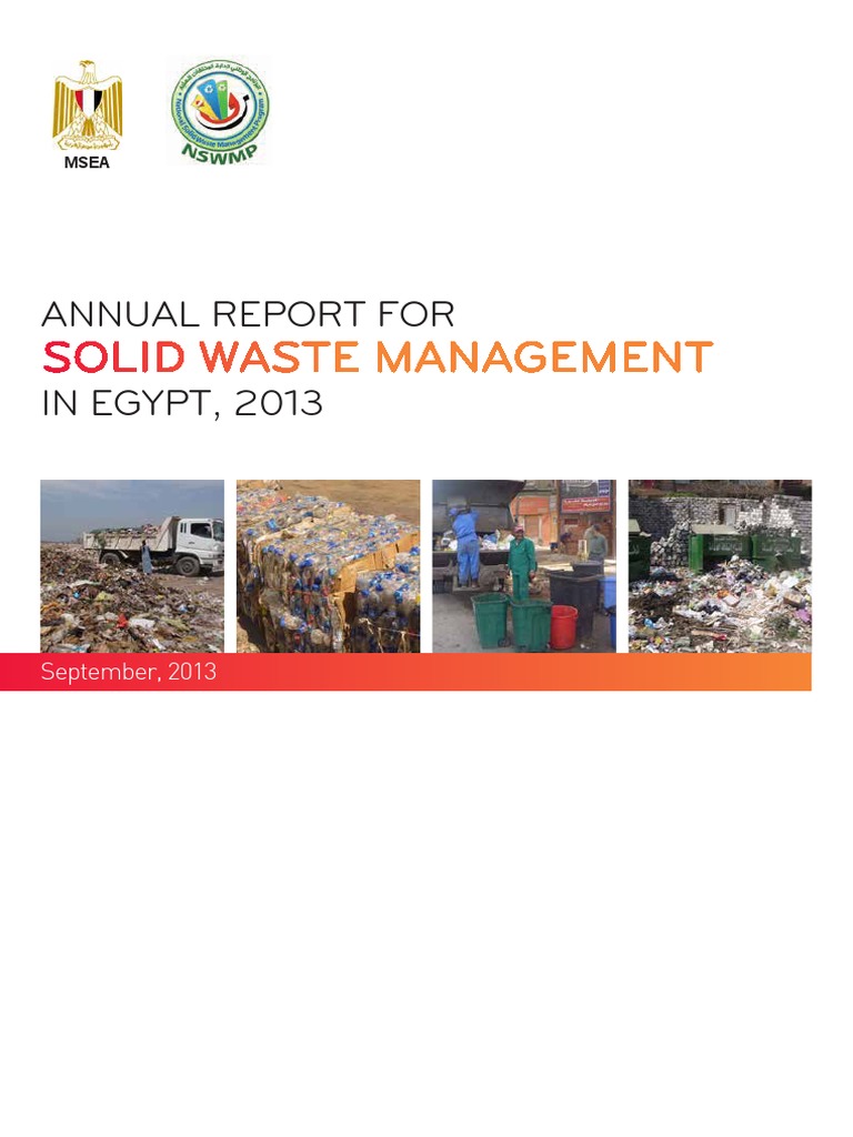 Egypt 2013 Solid Waste Management Report | PDF | Waste Management ...