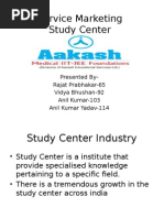 Study Center Service Marketing