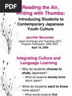 Download Reading the Air Writing with Thumbs Introducing Students to Contemporary Japanese Youth Culture by Jennifer Murawski SN2580375 doc pdf